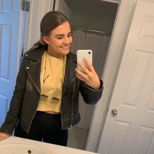 Zara Faux Leather Brown Jacket